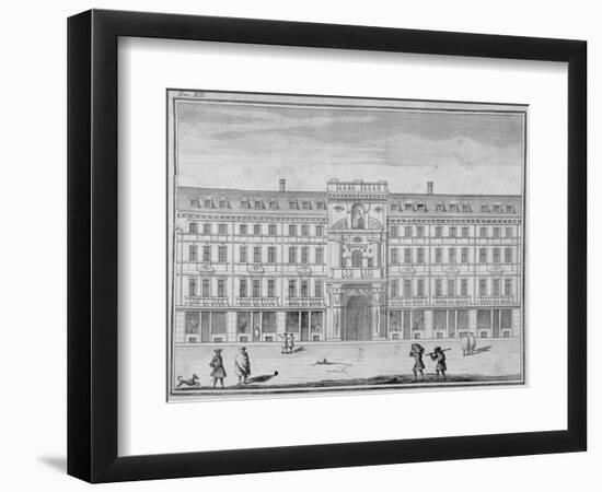 View of the Mercers' Company Hall and Chapel, Cheapside, City of London, 1690-null-Framed Giclee Print