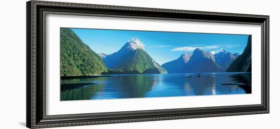 View of the Milford Sound, Fiordland National Park, South Island New Zealand, New Zealand-null-Framed Photographic Print