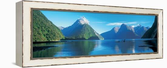 View of the Milford Sound, Fiordland National Park, South Island New Zealand, New Zealand-null-Framed Premier Image Canvas