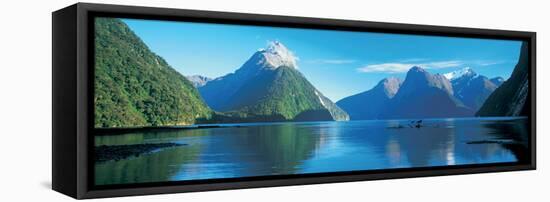 View of the Milford Sound, Fiordland National Park, South Island New Zealand, New Zealand-null-Framed Premier Image Canvas