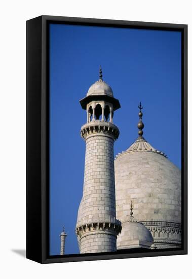 View of the Minaret and Main Dome of the Taj Mahal-Ustad Ahmad Lahori-Framed Premier Image Canvas