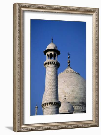 View of the Minaret and Main Dome of the Taj Mahal-Ustad Ahmad Lahori-Framed Photographic Print