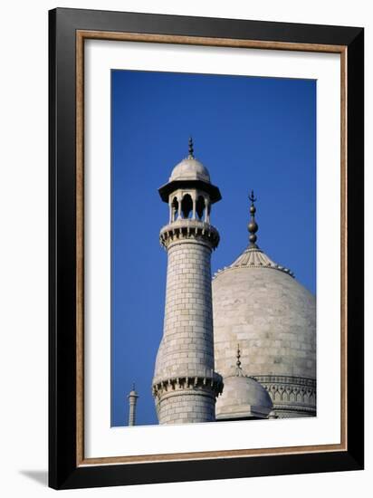 View of the Minaret and Main Dome of the Taj Mahal-Ustad Ahmad Lahori-Framed Photographic Print