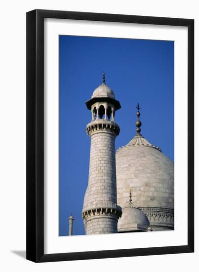 View of the Minaret and Main Dome of the Taj Mahal-Ustad Ahmad Lahori-Framed Photographic Print