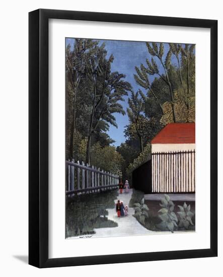 View of the Montsouris Park, 1910-Henri Rousseau-Framed Giclee Print