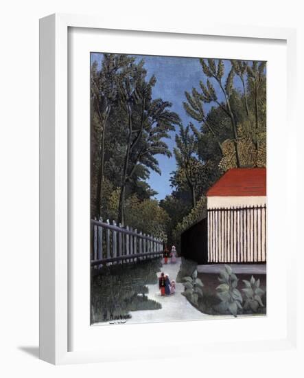 View of the Montsouris Park, 1910-Henri Rousseau-Framed Giclee Print