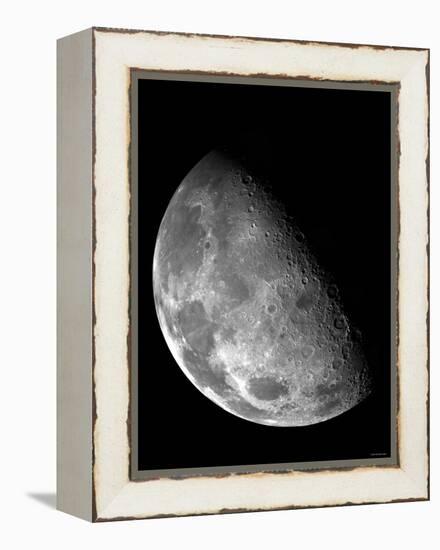 View of the Moon's North Pole-Stocktrek Images-Framed Premier Image Canvas