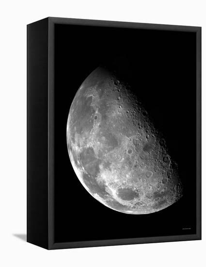 View of the Moon's North Pole-Stocktrek Images-Framed Premier Image Canvas