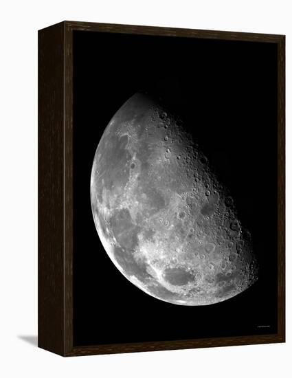 View of the Moon's North Pole-Stocktrek Images-Framed Premier Image Canvas