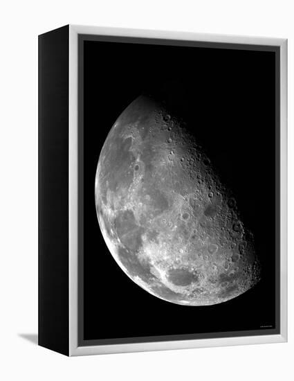 View of the Moon's North Pole-Stocktrek Images-Framed Premier Image Canvas