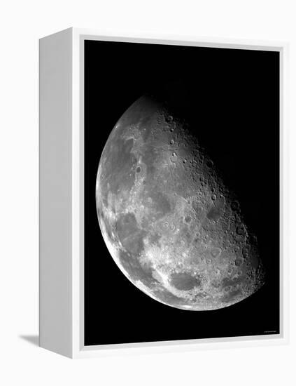 View of the Moon's North Pole-Stocktrek Images-Framed Premier Image Canvas