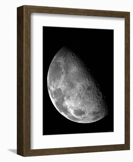 View of the Moon's North Pole-Stocktrek Images-Framed Photographic Print