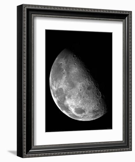 View of the Moon's North Pole-Stocktrek Images-Framed Photographic Print