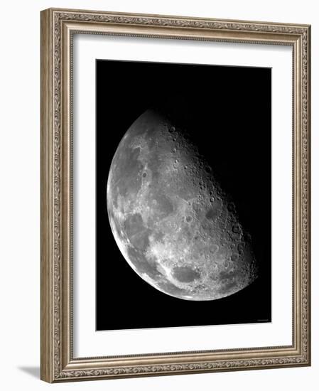 View of the Moon's North Pole-Stocktrek Images-Framed Photographic Print