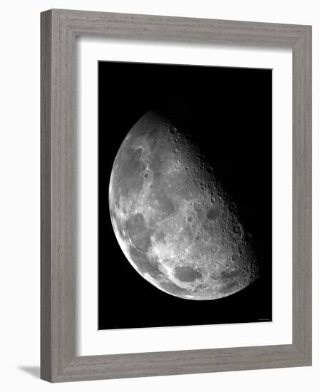 View of the Moon's North Pole-Stocktrek Images-Framed Photographic Print