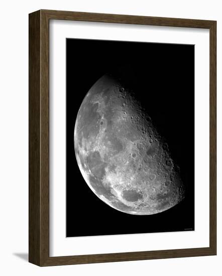 View of the Moon's North Pole-Stocktrek Images-Framed Photographic Print