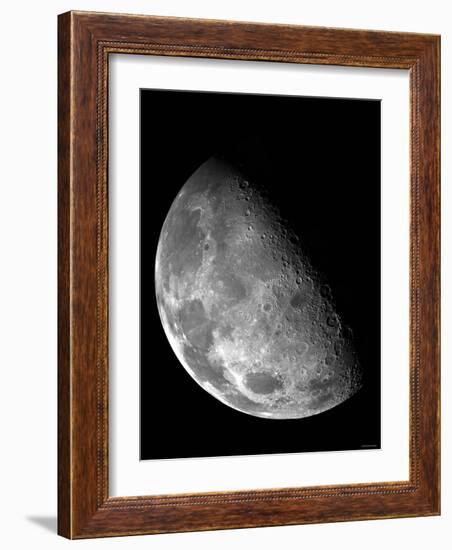 View of the Moon's North Pole-Stocktrek Images-Framed Photographic Print