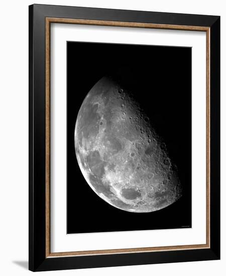 View of the Moon's North Pole-Stocktrek Images-Framed Photographic Print