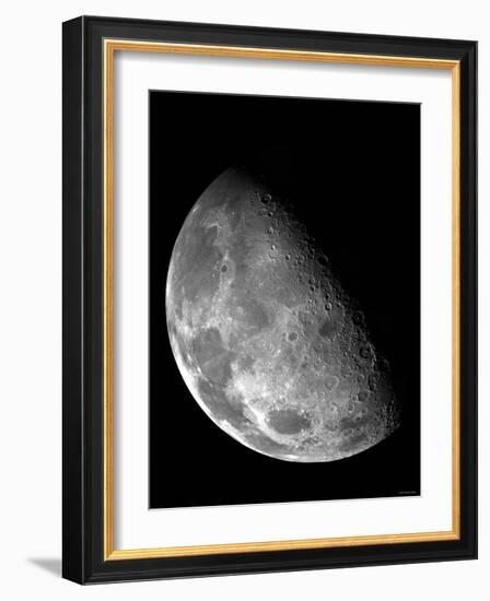 View of the Moon's North Pole-Stocktrek Images-Framed Photographic Print