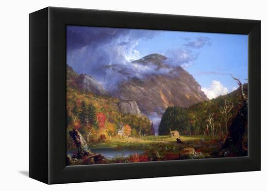 View Of The Mountain Pass Called The Notch Of The White Mountains-Thomas Cole-Framed Stretched Canvas