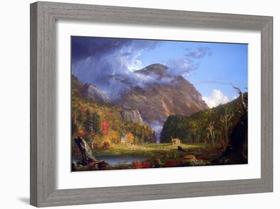 View Of The Mountain Pass Called The Notch Of The White Mountains-Thomas Cole-Framed Art Print