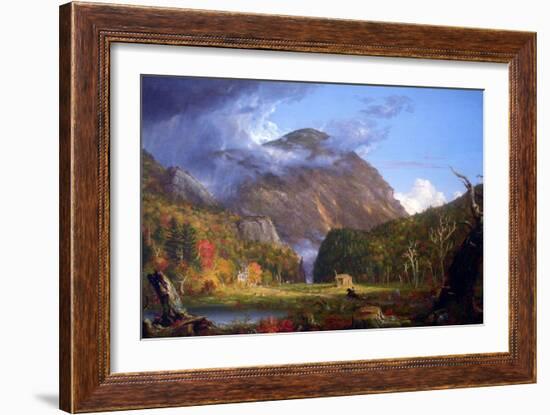 View Of The Mountain Pass Called The Notch Of The White Mountains-Thomas Cole-Framed Art Print