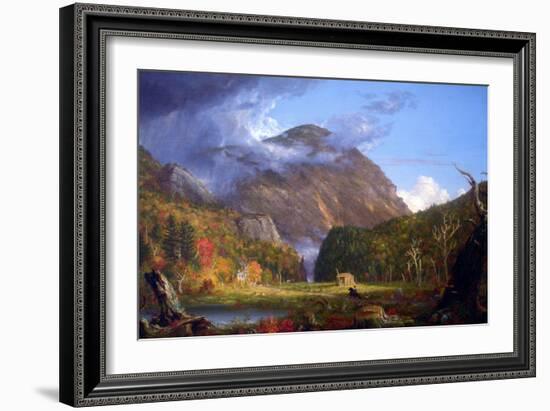 View Of The Mountain Pass Called The Notch Of The White Mountains-Thomas Cole-Framed Art Print