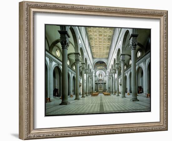 View of the Nave, 1425-46-Filippo Brunelleschi-Framed Giclee Print