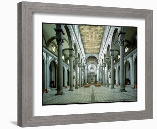 View of the Nave, 1425-46-Filippo Brunelleschi-Framed Giclee Print