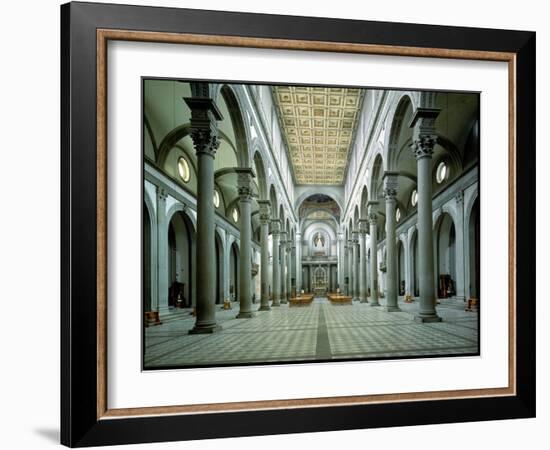 View of the Nave, 1425-46-Filippo Brunelleschi-Framed Giclee Print