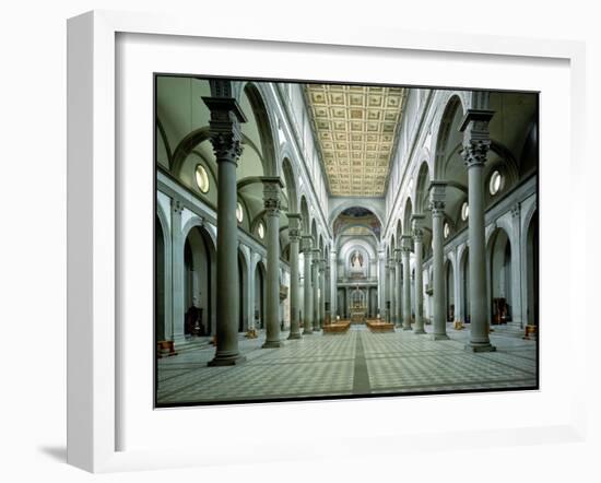 View of the Nave, 1425-46-Filippo Brunelleschi-Framed Giclee Print