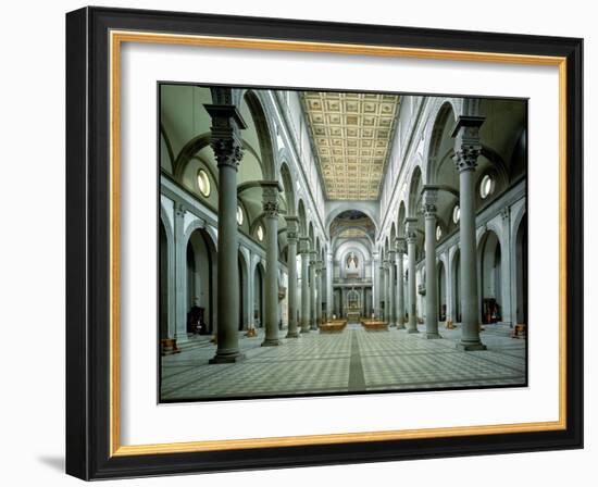 View of the Nave, 1425-46-Filippo Brunelleschi-Framed Giclee Print