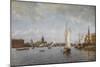 View of the Neva at the Vasilyevsky Island, 1898-Alexander Karlovich Beggrov-Mounted Giclee Print