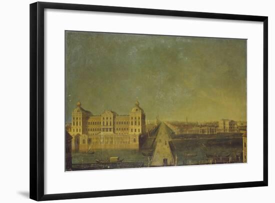 View of the Nevsky Prospekt from the Anichkov Palace with the Shuvalov's House-null-Framed Giclee Print