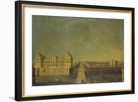 View of the Nevsky Prospekt from the Anichkov Palace with the Shuvalov's House-null-Framed Giclee Print