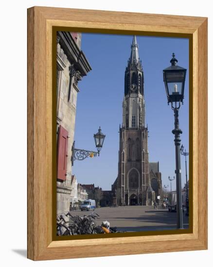 View of the Nieuwe Kerk (New Church) on the Market Square, Delft, Netherlands, Europe-Ethel Davies-Framed Premier Image Canvas