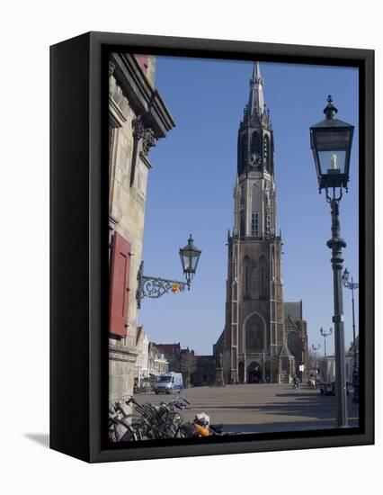 View of the Nieuwe Kerk (New Church) on the Market Square, Delft, Netherlands, Europe-Ethel Davies-Framed Premier Image Canvas