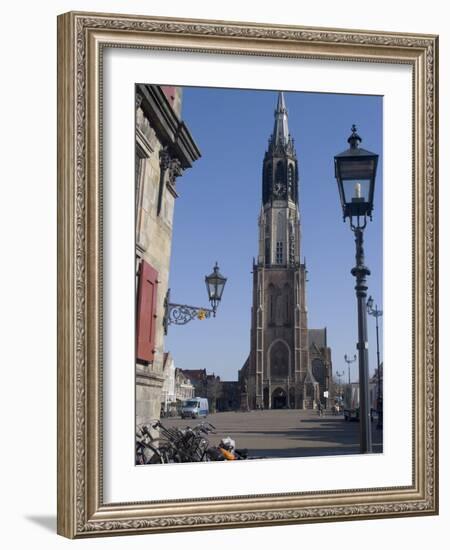 View of the Nieuwe Kerk (New Church) on the Market Square, Delft, Netherlands, Europe-Ethel Davies-Framed Photographic Print