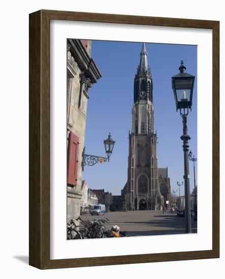 View of the Nieuwe Kerk (New Church) on the Market Square, Delft, Netherlands, Europe-Ethel Davies-Framed Photographic Print