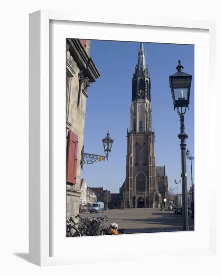 View of the Nieuwe Kerk (New Church) on the Market Square, Delft, Netherlands, Europe-Ethel Davies-Framed Photographic Print