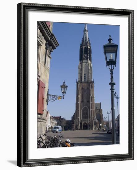 View of the Nieuwe Kerk (New Church) on the Market Square, Delft, Netherlands, Europe-Ethel Davies-Framed Photographic Print