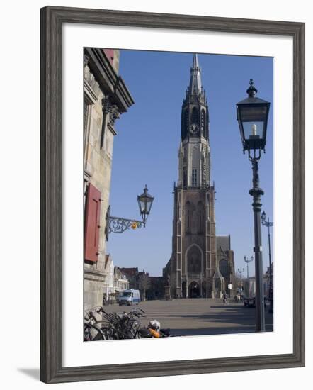 View of the Nieuwe Kerk (New Church) on the Market Square, Delft, Netherlands, Europe-Ethel Davies-Framed Photographic Print