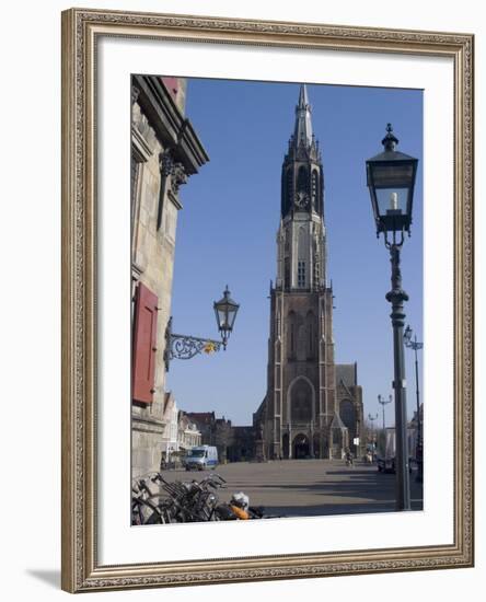 View of the Nieuwe Kerk (New Church) on the Market Square, Delft, Netherlands, Europe-Ethel Davies-Framed Photographic Print