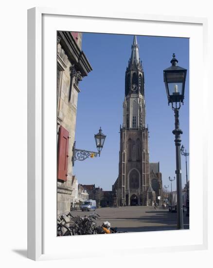 View of the Nieuwe Kerk (New Church) on the Market Square, Delft, Netherlands, Europe-Ethel Davies-Framed Photographic Print