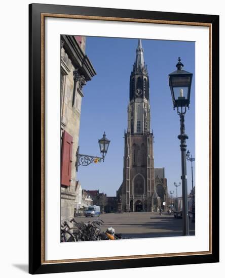 View of the Nieuwe Kerk (New Church) on the Market Square, Delft, Netherlands, Europe-Ethel Davies-Framed Photographic Print