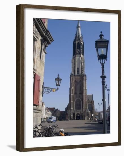 View of the Nieuwe Kerk (New Church) on the Market Square, Delft, Netherlands, Europe-Ethel Davies-Framed Photographic Print