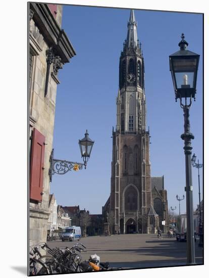 View of the Nieuwe Kerk (New Church) on the Market Square, Delft, Netherlands, Europe-Ethel Davies-Mounted Photographic Print