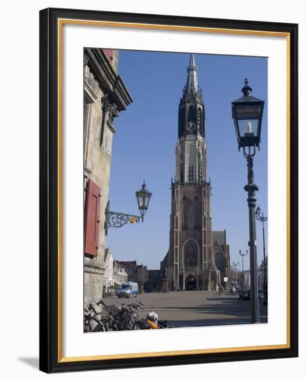 View of the Nieuwe Kerk (New Church) on the Market Square, Delft, Netherlands, Europe-Ethel Davies-Framed Photographic Print