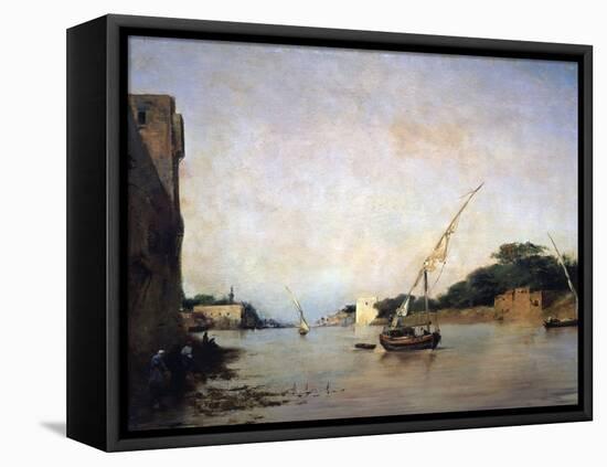 View of the Nile, 19th Century-Eugene Fromentin-Framed Premier Image Canvas