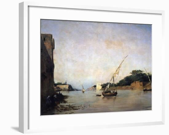 View of the Nile, 19th Century-Eugene Fromentin-Framed Giclee Print